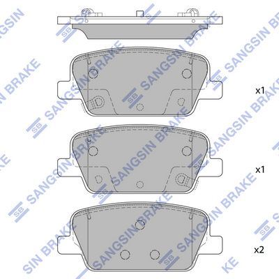 set placute frana,frana disc HI-Q SP4328