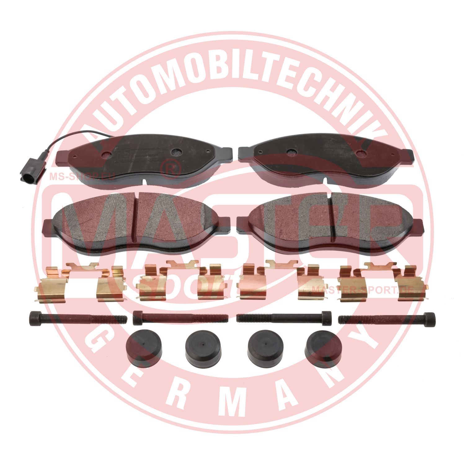 Zestaw klocków hamulcowych, hamulce tarczowe MASTER-SPORT GERMANY 13046048072T-SET-MS