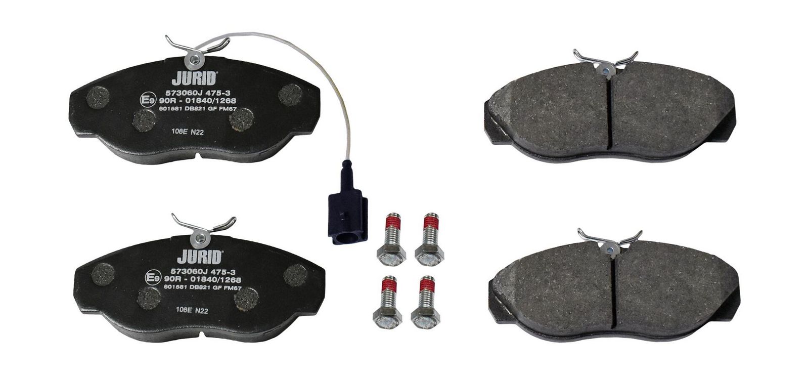 Комплект тормозных колодок, дисковый тормоз