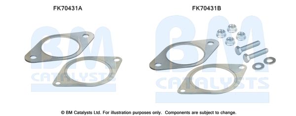 Zestaw montażowy, rura wydechowa BM CATALYSTS FK70431
