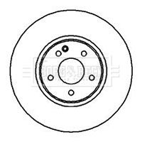 Tarcza hamulcowa BORG & BECK BBD5122