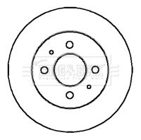 Tarcza hamulcowa BORG & BECK BBD4157