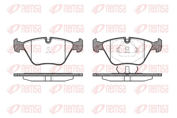 Zestaw klocków hamulcowych, hamulce tarczowe KAWE 0270 10