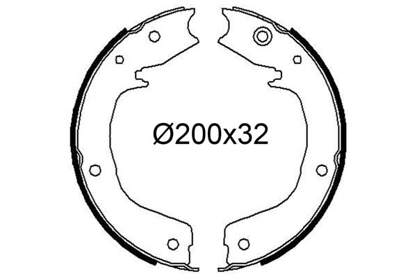 Zestaw szczęk hamulcowych VALEO 564256