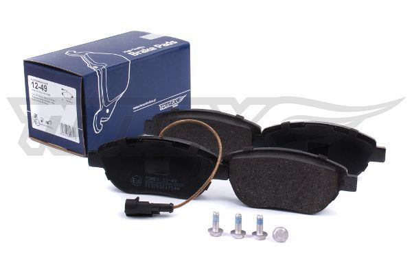 Levně Sada brzdových destiček, kotoučová brzda TOMEX Brakes 12-49