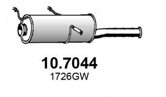 Tłumik końcowy ASSO 10.7044