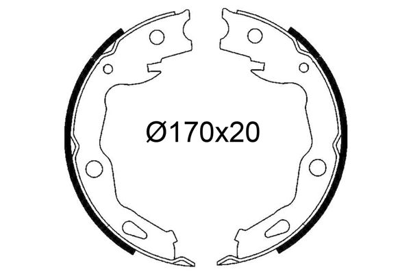 Zestaw szczęk hamulcowych VALEO 564261