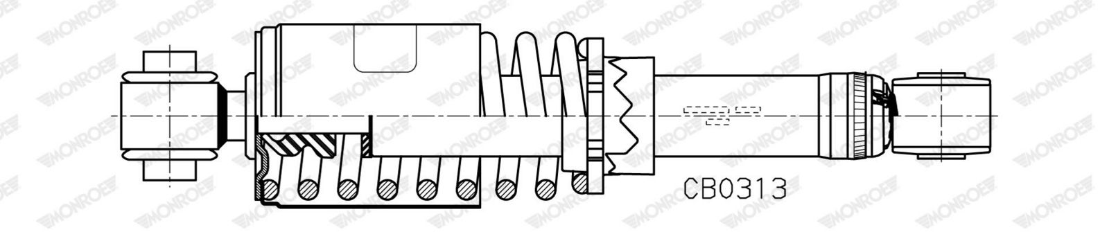Amortizor, suspensie cabina MONROE CB0313