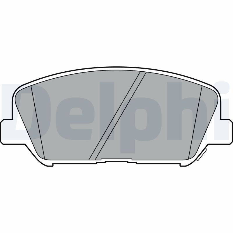 Sada brzdových platničiek kotúčovej brzdy DELPHI LP2477