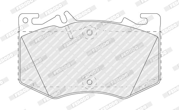 Zestaw klocków hamulcowych, hamulce tarczowe FERODO FDB5483