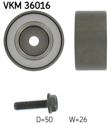 Vratná/vodiaca kladka rebrovaného klinového remeňa SKF VKM 36016