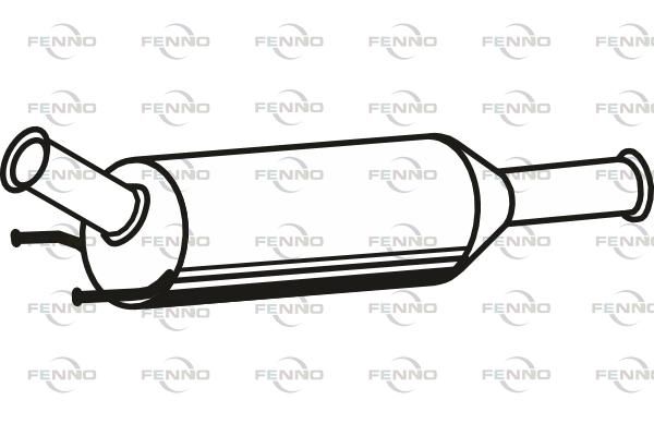 Filtr sadzy / filtr cząstek stałych, układ wydechowy FENNO 1583A083