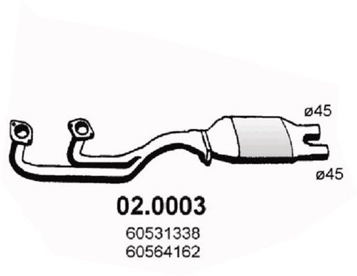 Katalizator ASSO 02.0003