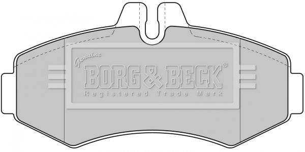 Zestaw klocków hamulcowych, hamulce tarczowe BORG & BECK BBP1664