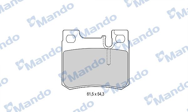 Zestaw klocków hamulcowych, hamulce tarczowe MANDO MBF015656
