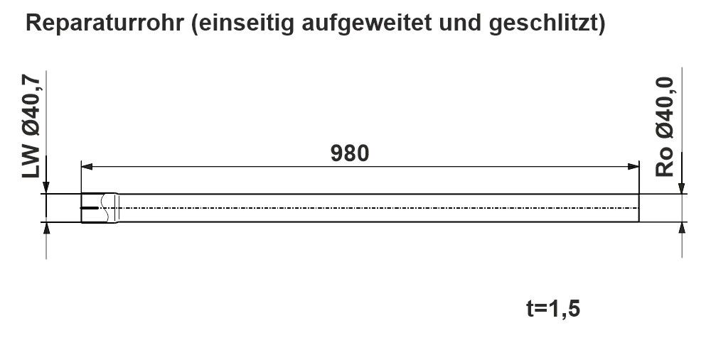 Levně Výfuková trubka, univerzální ERNST 461023