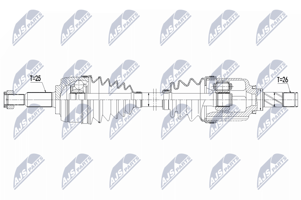 Wał napędowy NTY NPW-RE-226