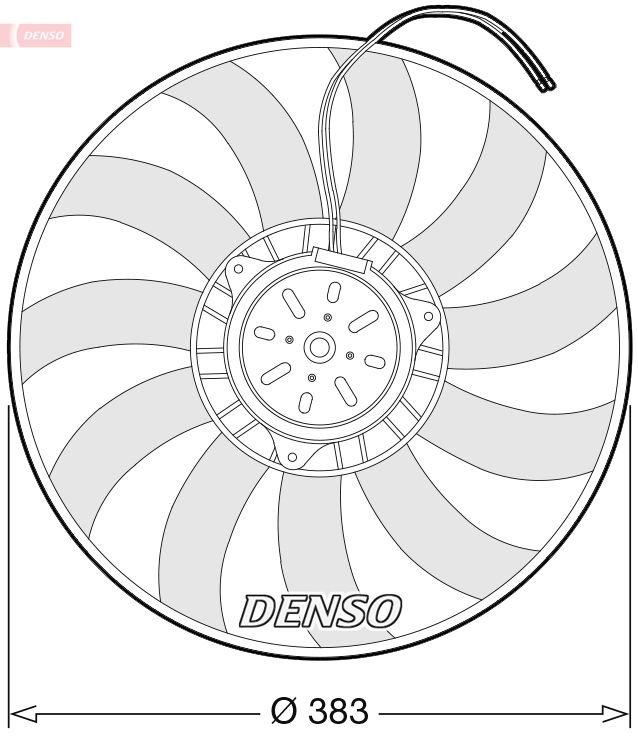 Ventilator, radiator DENSO DER02009