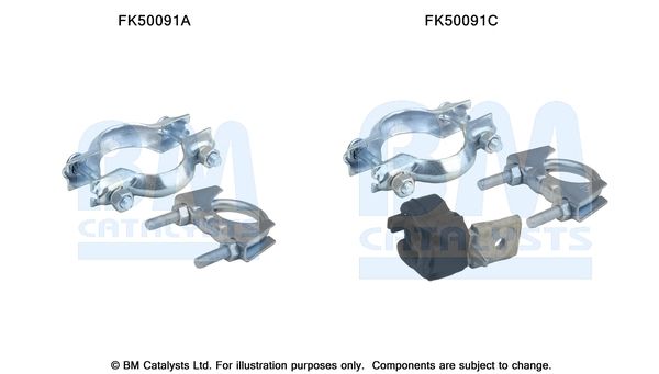 Zestaw montażowy, rura wydechowa BM CATALYSTS FK50091