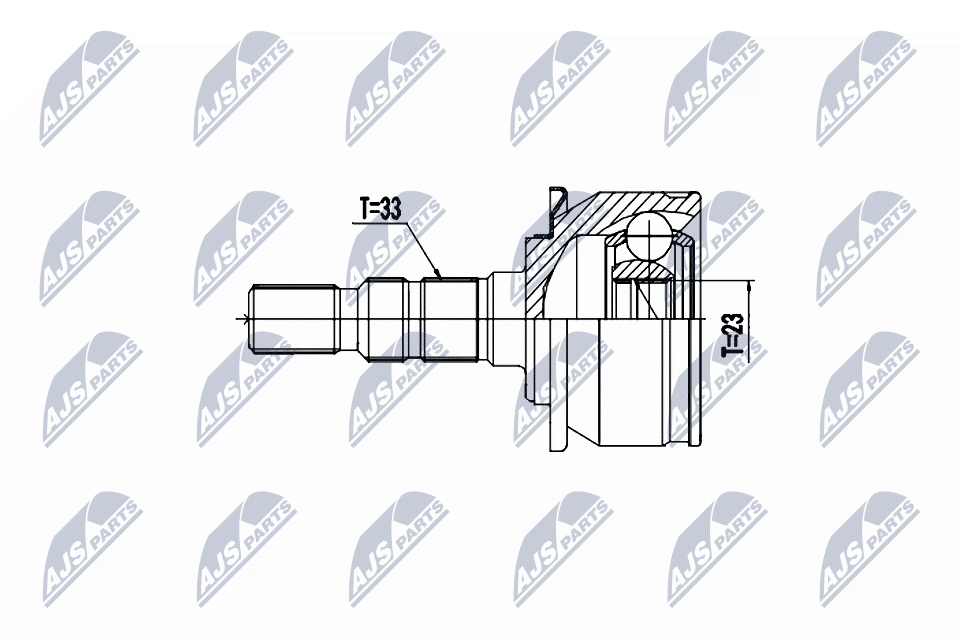 Šarnīru komplekts, Piedziņas vārpsta