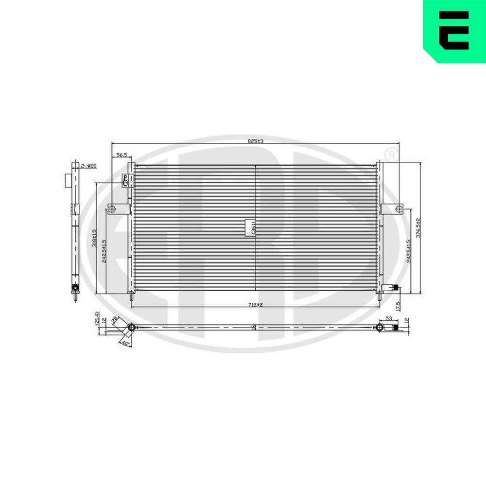 Condensator, climatizare ERA 667289