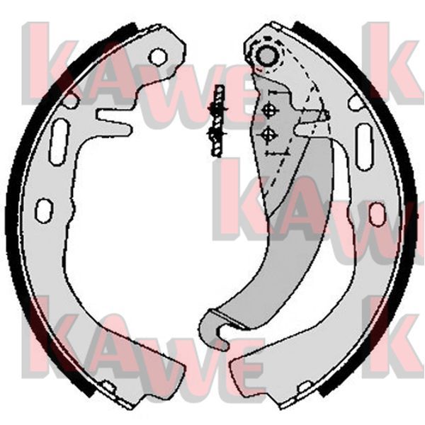 Zestaw szczęk hamulcowych KAWE 02500