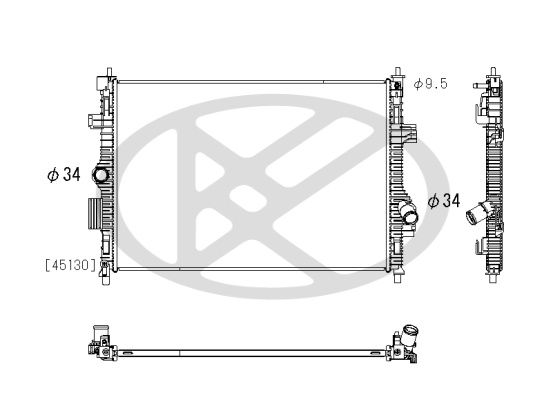 Radiator, racire motor KOYORAD PL323900