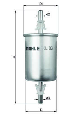 Palivový filter MAHLE KL 83