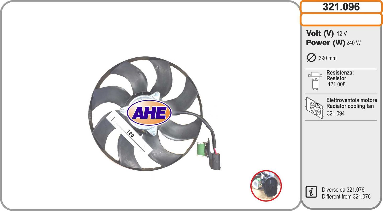 Ventilateur, refroidissement du moteur
