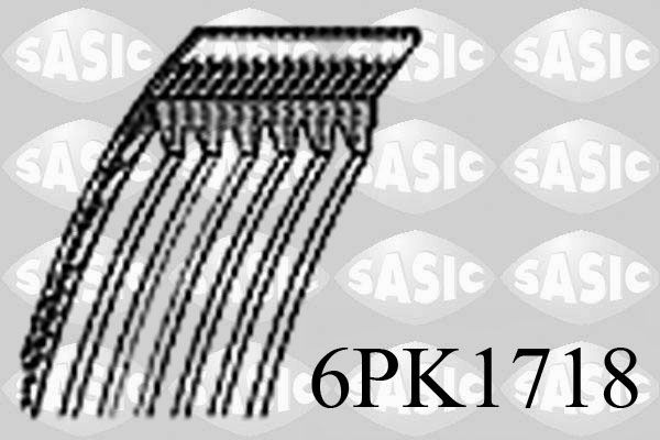 Pasek klinowy wielorowkowy SASIC 6PK1718