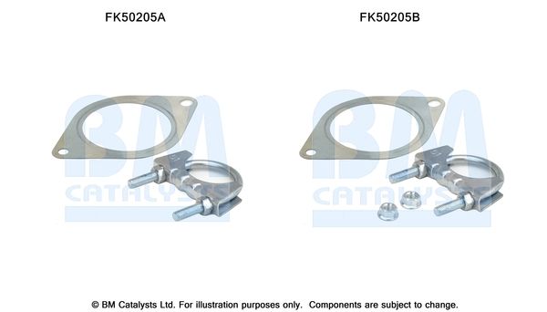 Zestaw montażowy, rura wydechowa BM CATALYSTS FK50205