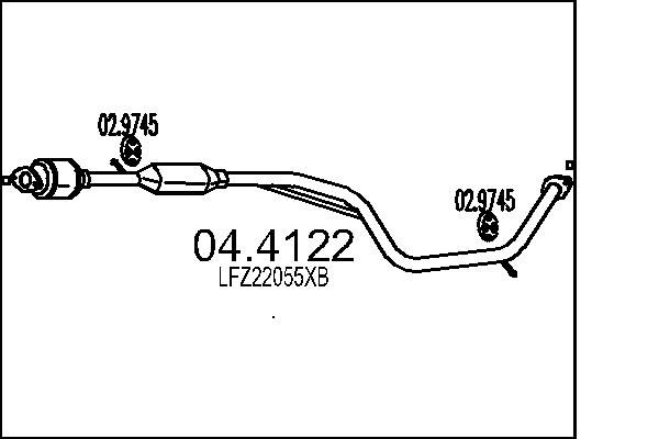 Katalizator MTS LFZ22055XB