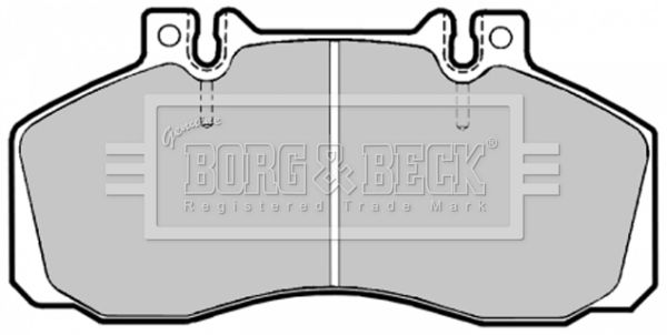 Zestaw klocków hamulcowych, hamulce tarczowe BORG & BECK BBP1121