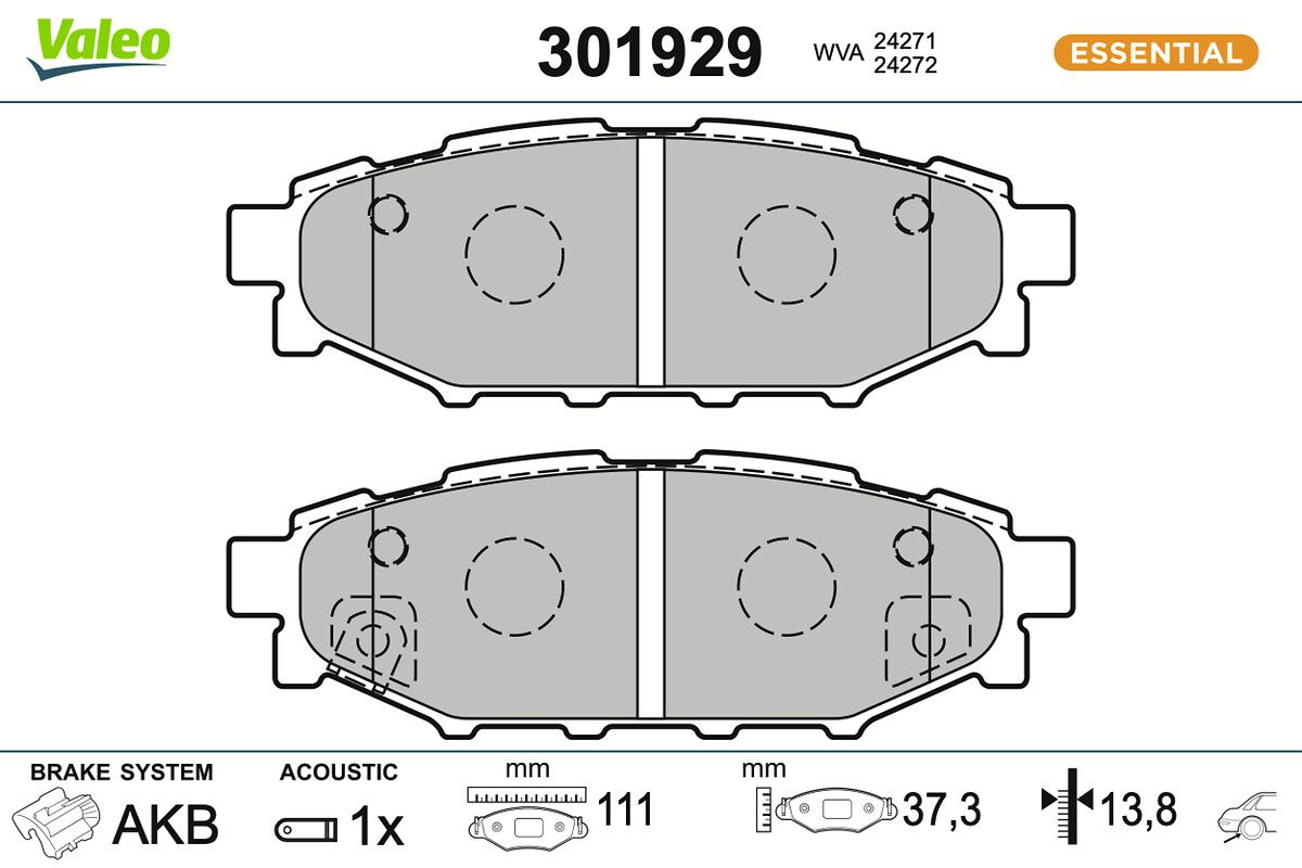 Комплект тормозных колодок, дисковый тормоз