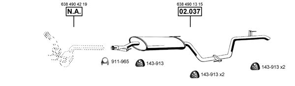 Układ wydechowy ASMET ME012645