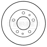 Tarcza hamulcowa BORG & BECK BBD4801