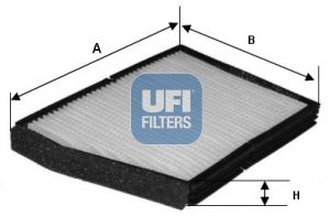 Filtr, vzduch v interiéru UFI 53.099.00