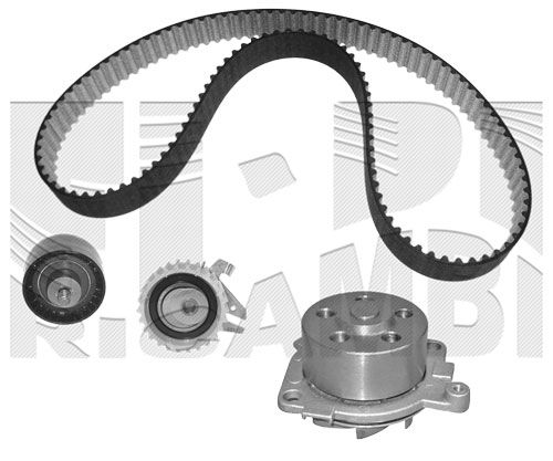 Pompa wodna + zestaw paska rozrządu CALIBER 0222KFW