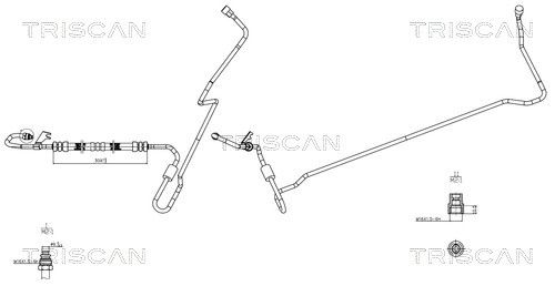 Furtun hidraulic, sistem de directie TRISCAN 8516 65001