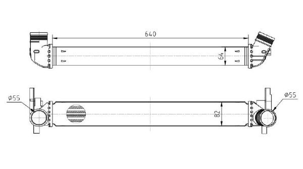 Intercooler, compresor MTR 13054411