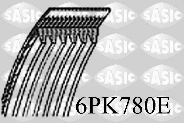 Pasek klinowy wielorowkowy SASIC 6PK780E