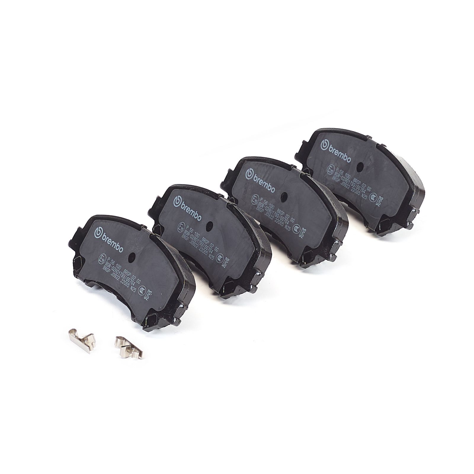 Levně Sada brzdových destiček, kotoučová brzda BREMBO P 56 100