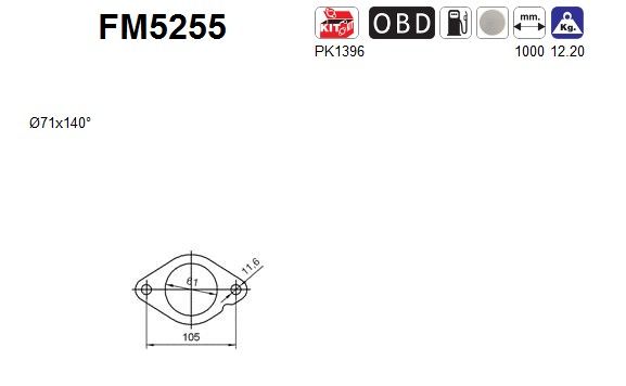Filtr sadzy / filtr cząstek stałych, układ wydechowy AS 2540157
