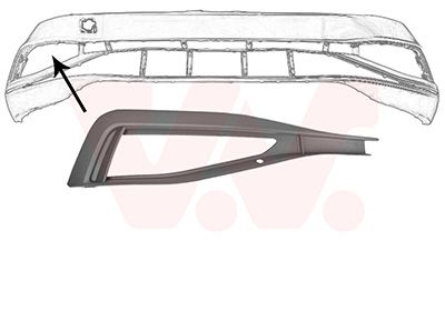 Grila ventilatie, bara protectie VAN WEZEL 5749596