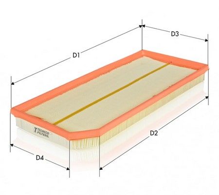 Filtr powietrza TECNECO FILTERS AR9041PM