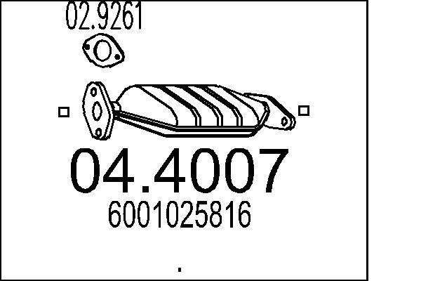 Katalizator MTS 04.4007