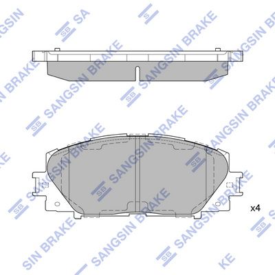 set placute frana,frana disc HI-Q SP1377A