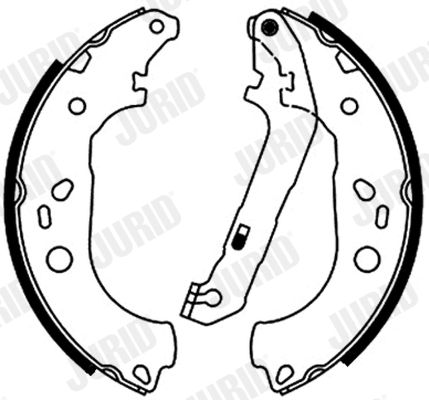 Zestaw szczęk hamulcowych JURID 362545J