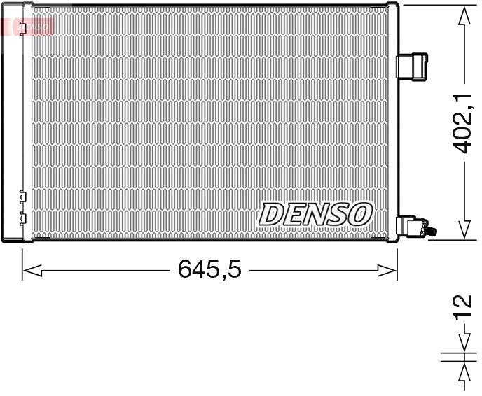 Kondenzátor klimatizácie DENSO DCN11009
