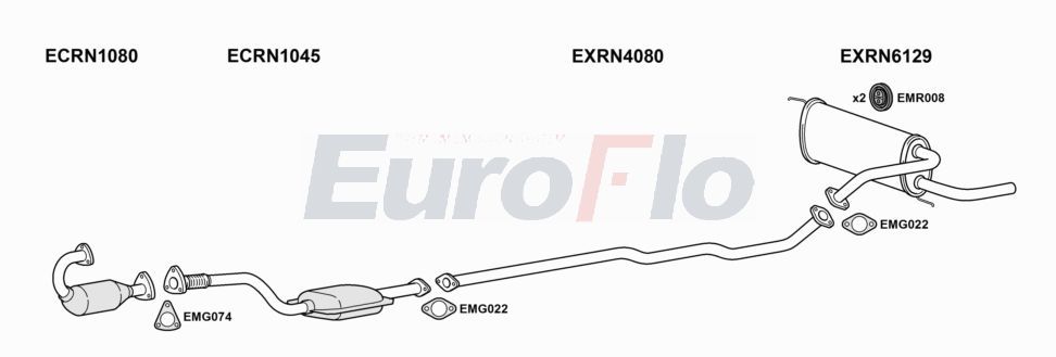 Układ wydechowy EUROFLO RNSCE19D6018A00